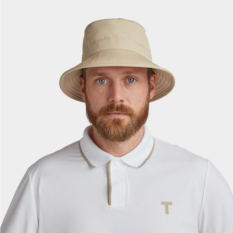 Tilley Golf Wide Brim Sunhat in Light Tan