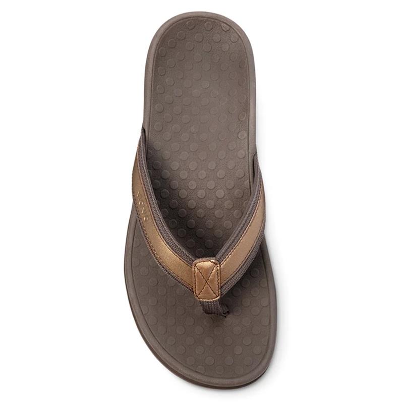 Vionic Tide II Toe Post Sandal in Bronze