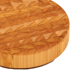 Larch Wood Round Cheese Cutting Board