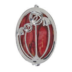 Heathergems Macintosh Silver Plated Brooch HB75
