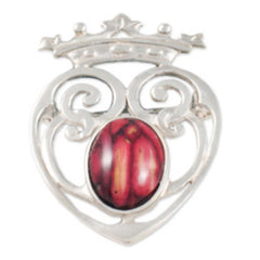 Heathergems Luckenbooth Sterling Silver Brooch SB10