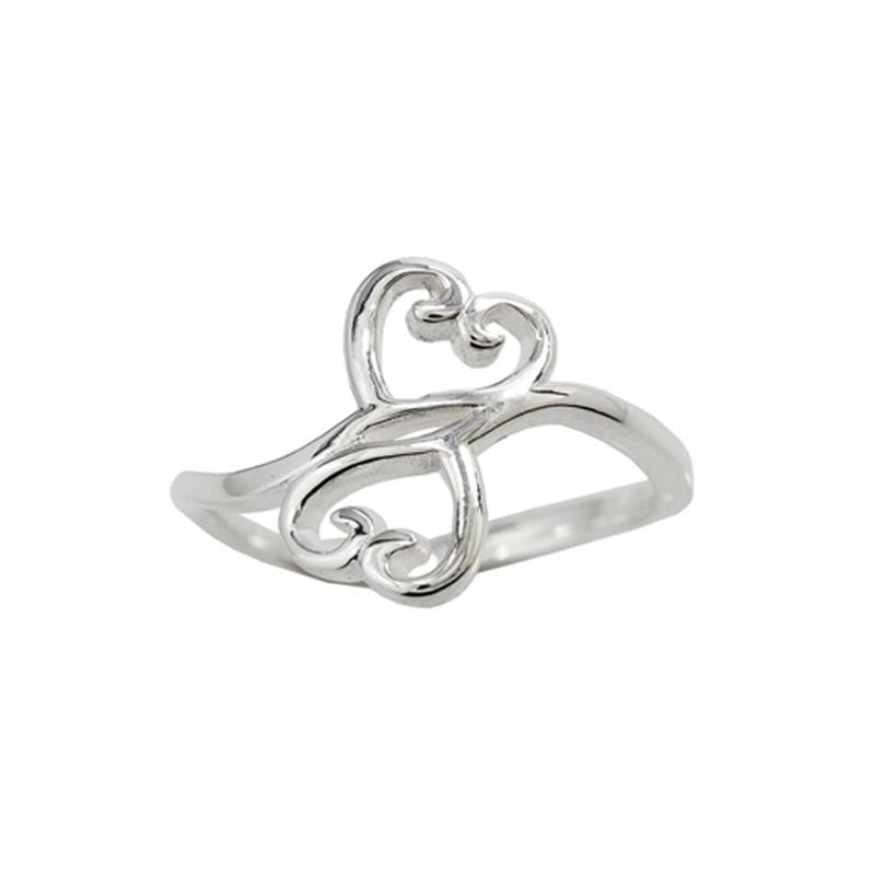 Boudicca Ring - Double Heart