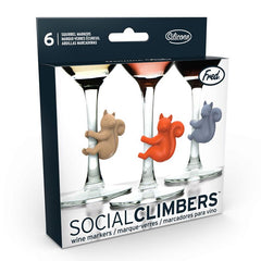 Fred Social Climber Drink Markers Squirrels