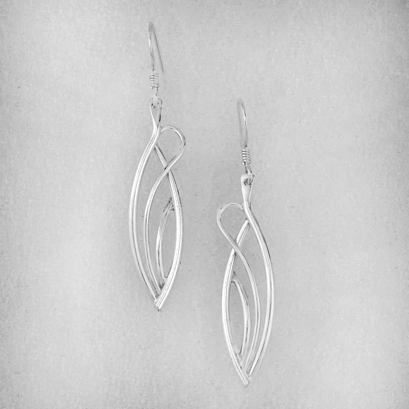 Constantine Designs Flame Drop SIlver Earrings
