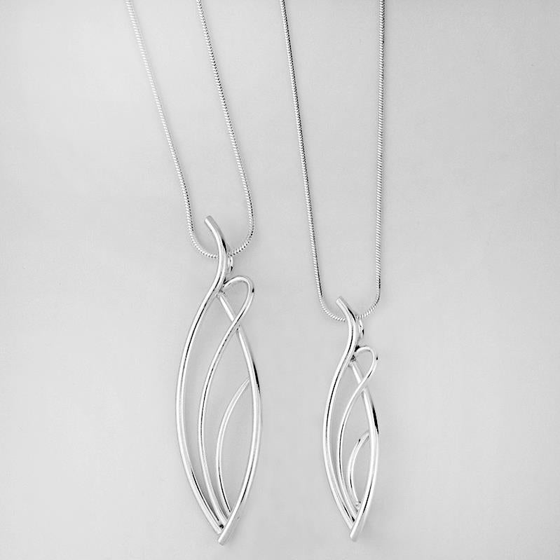 Constantine Designs Flame Small Pendant SIlver