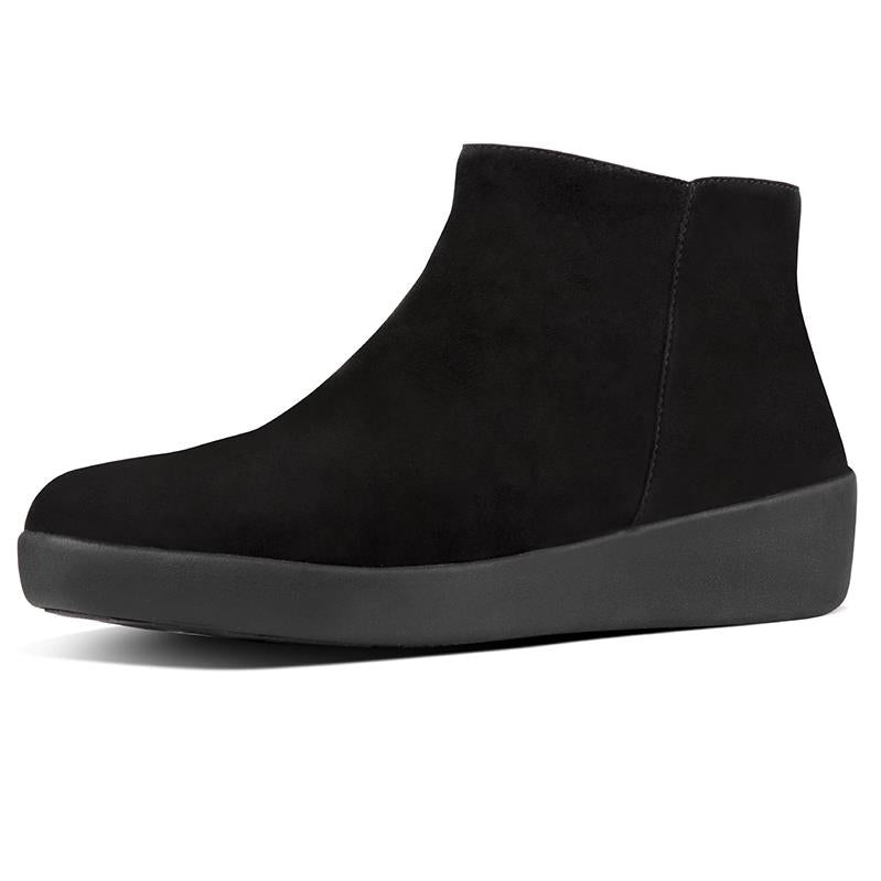 FitFlop Sumi Suede Ankle Boots - Black