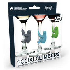 Fred Social Climbers Wine Markers Sloths