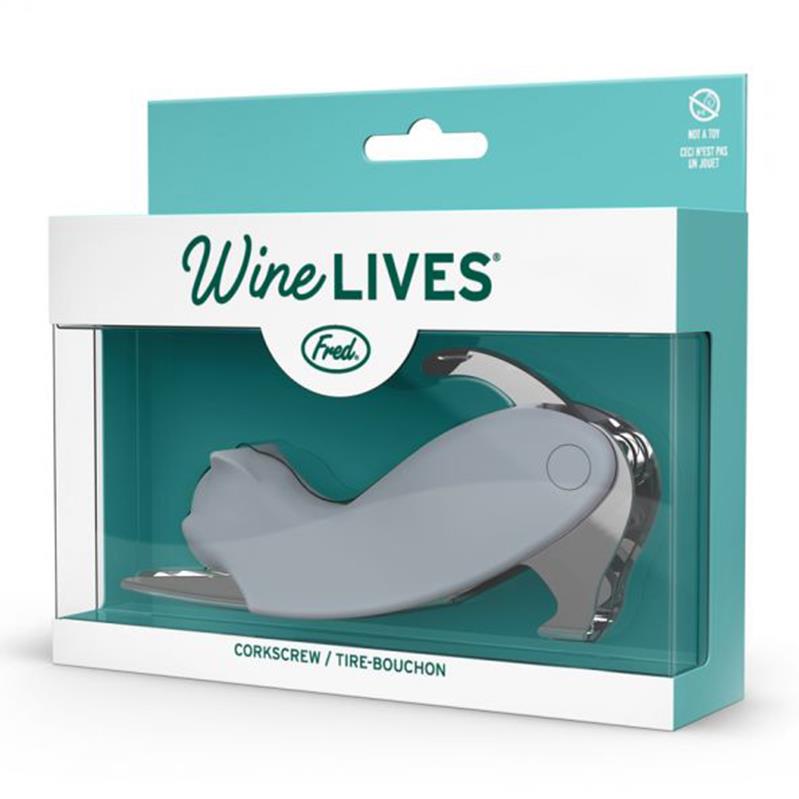 Fred Wine Lives Cat Corkscrew