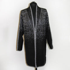 Fashion Outerwear Sparkle Long Sweater Plus Size