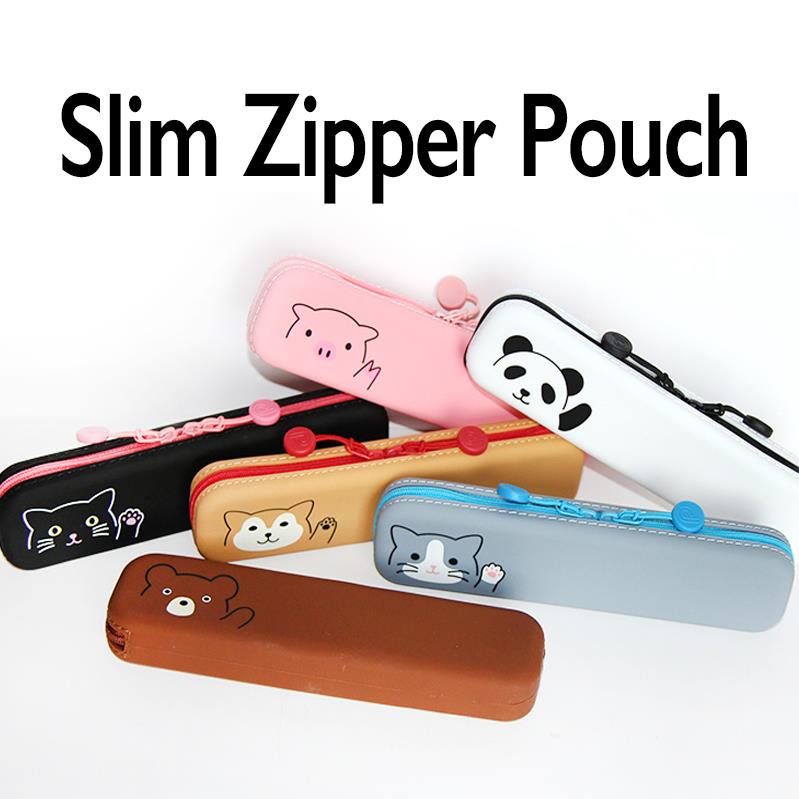 Silicone Slim Zipper Pouch