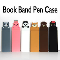 Silicone Book Band Pen Case