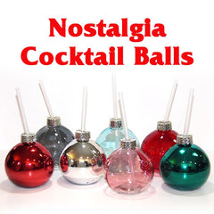 Nostalgia Glass Cocktail Balls Set of 2