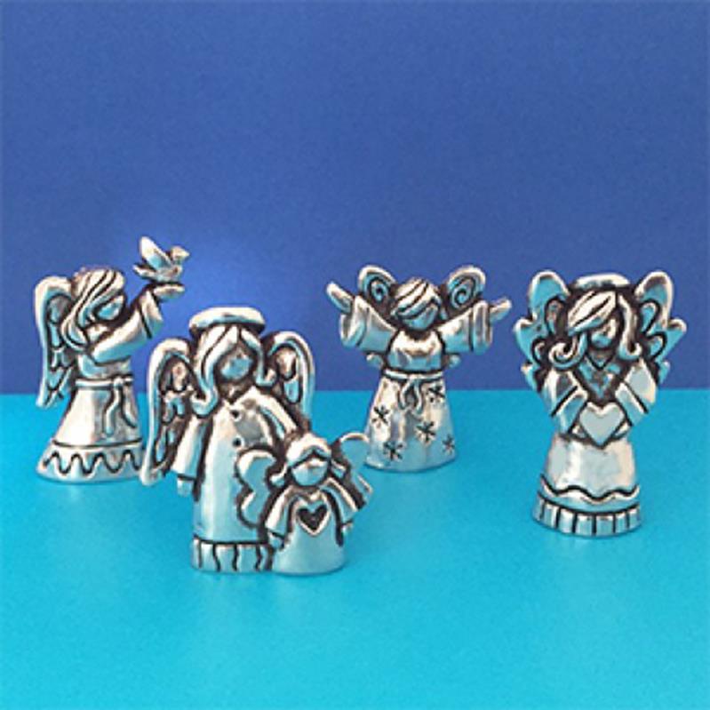 Basic Spirit Mini Sculptures Blessing Angels (Set of 4)