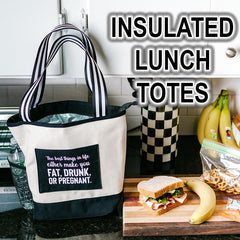 Insulated Canvas Lunch Tote