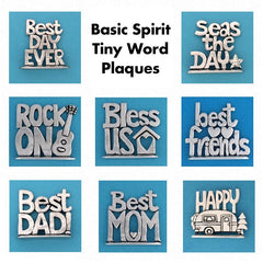 Basic Spirit Standing Plaque Tiny Words