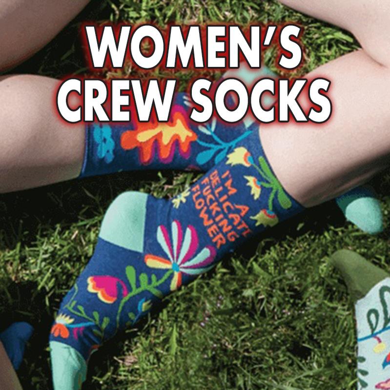 Blue Q Crew Sock - Women