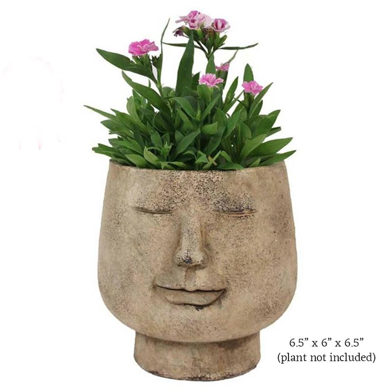 Ceramic Smiling Face Planter