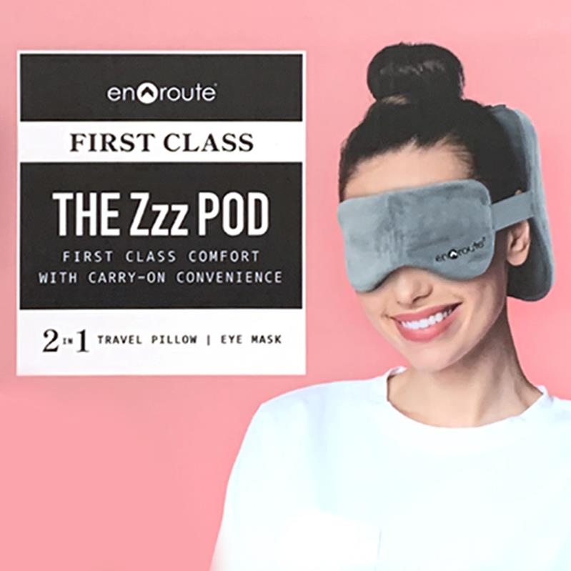 The Zzz Pod 2 in 1 Travel Pillow / Eye Mask