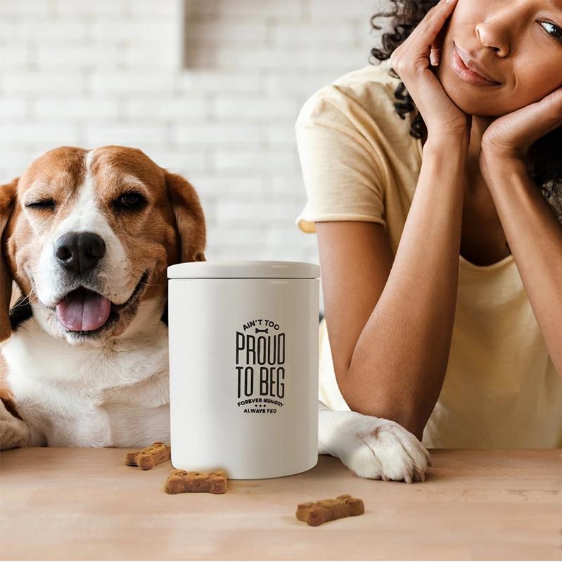 Fred CERAMIC TREAT JAR "ain't too proud"